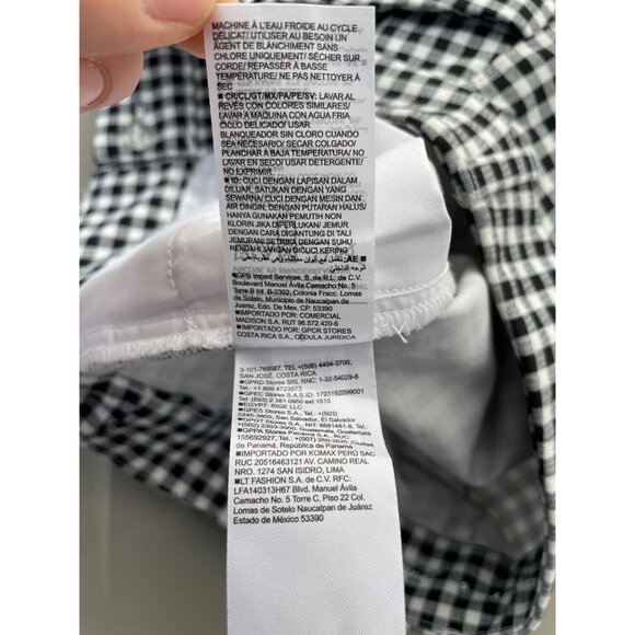 Old Navy Pixie High Rise Gingham Shorts Womens 6 Secret Smooth Pockets Black NEW - Picture 11 of 12